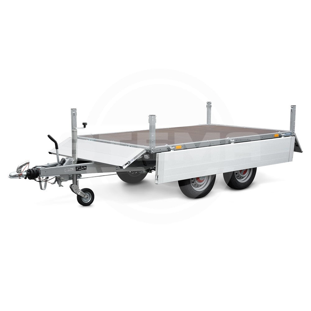 Bordwandaufsatz 35 cm hoch aus Aluminium für SySTEMA-Hochlader