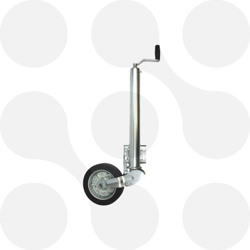 Stützrad automatisch klappbar 500 kg mit Flansch
