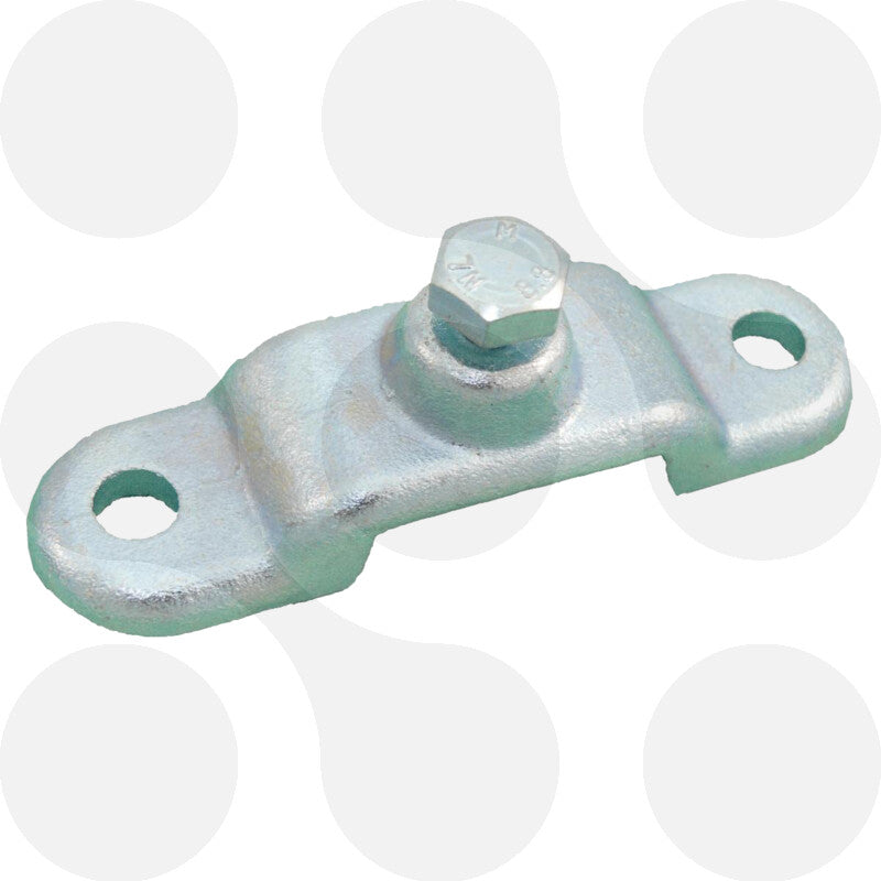 Rungenhalter für Flacheisen 10 × 40 mm verzinkt mit Stellschraube