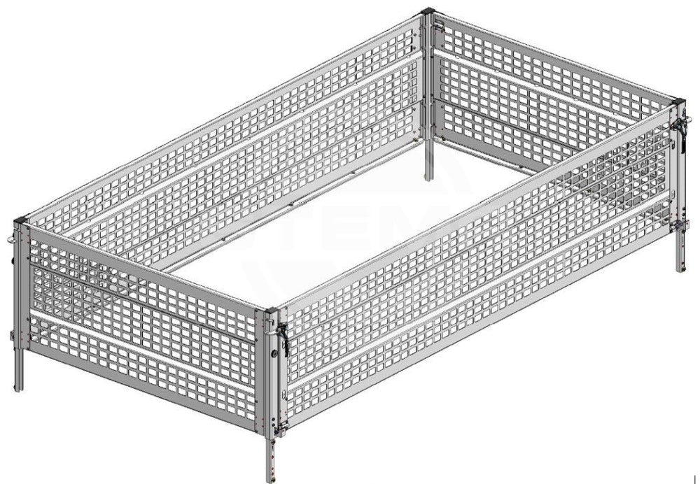 Gitteraufsatz 66 cm für Rückwärtskipper Rocko Smart (RKE..-23-15..B)