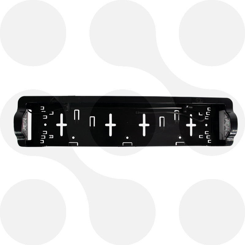 Aspöck Kennzeichenhalter mit 2 LED-Kennzeichenleuchten