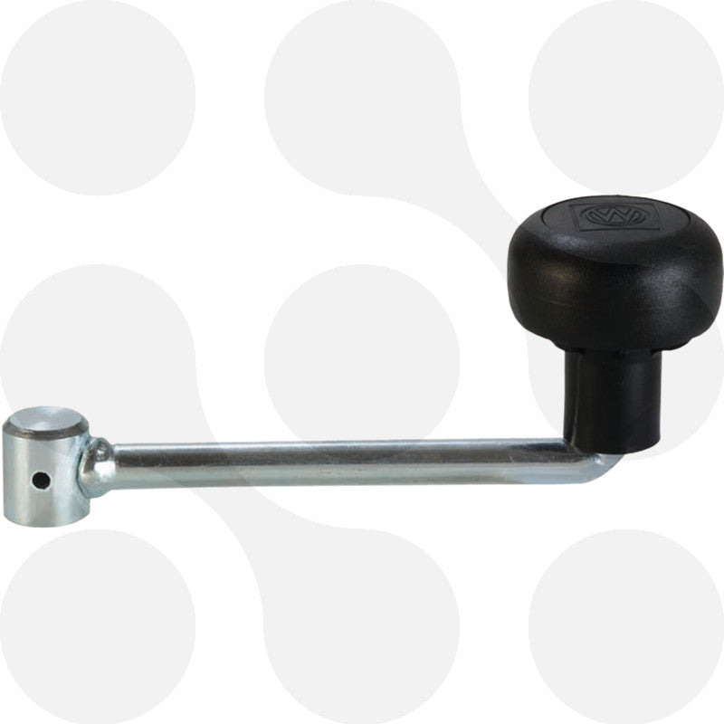 Winterhoff Handkurbel für Stützrad, Anschluss 17 mm, verzinkt