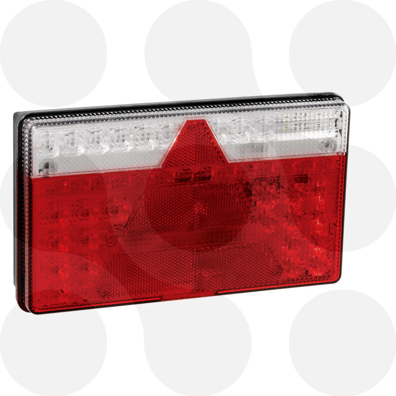 Aspöck Heckleuchte MultiLED II links flach 12/24 V, 5-polig Bajonett