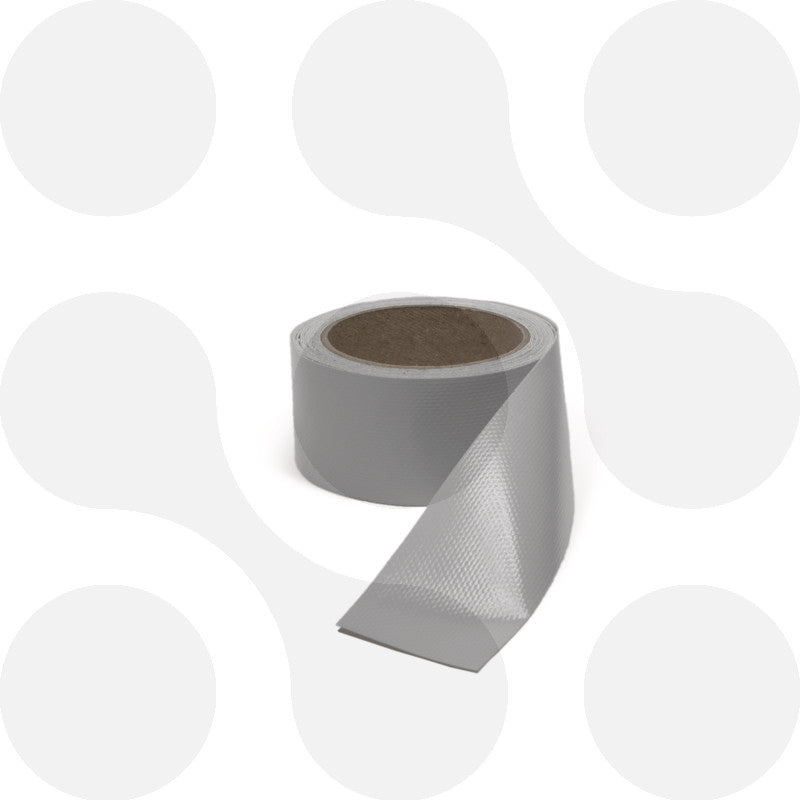 Rolle Planen-Tape in Silber, 50 mm breit, PVC-Reparaturband für Anhänger- und LKW-Planen