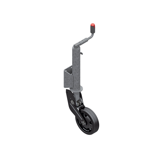 AL-KO Stützrad Ø 73 mm, 800 kg, vollautomatisch klappbar, Hub 340 mm