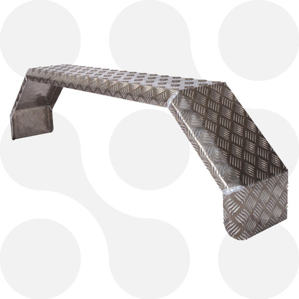 De Haan Doppelachskotflügel Alu-Riffelblech 240 × 2.000 mm