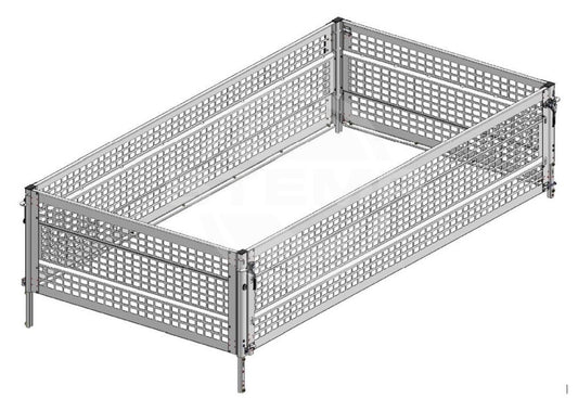 Bordwandaufsatz / Gitteraufsatz geschlossen 66 cm für Rückwärtskipper Rocko Smart (RKE..-27-15..B) mit Pendelrückwand
