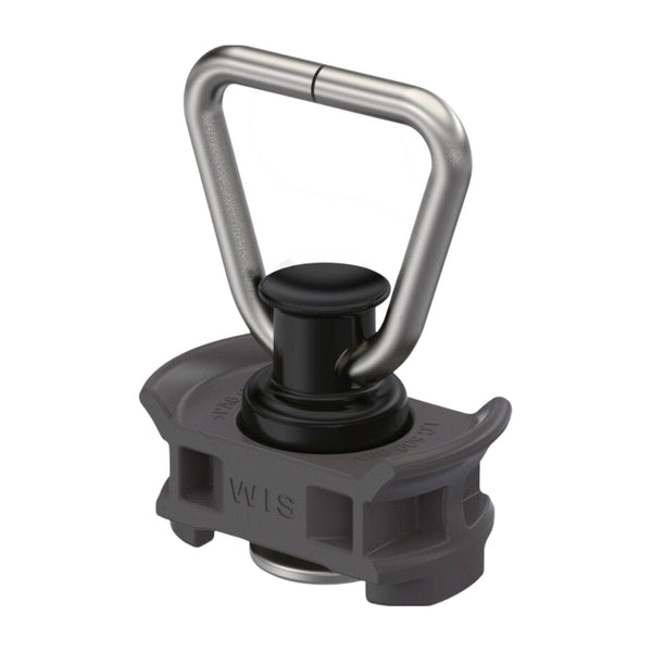 Airline Fitting Single Stud aus Kunststoff, anthrazit