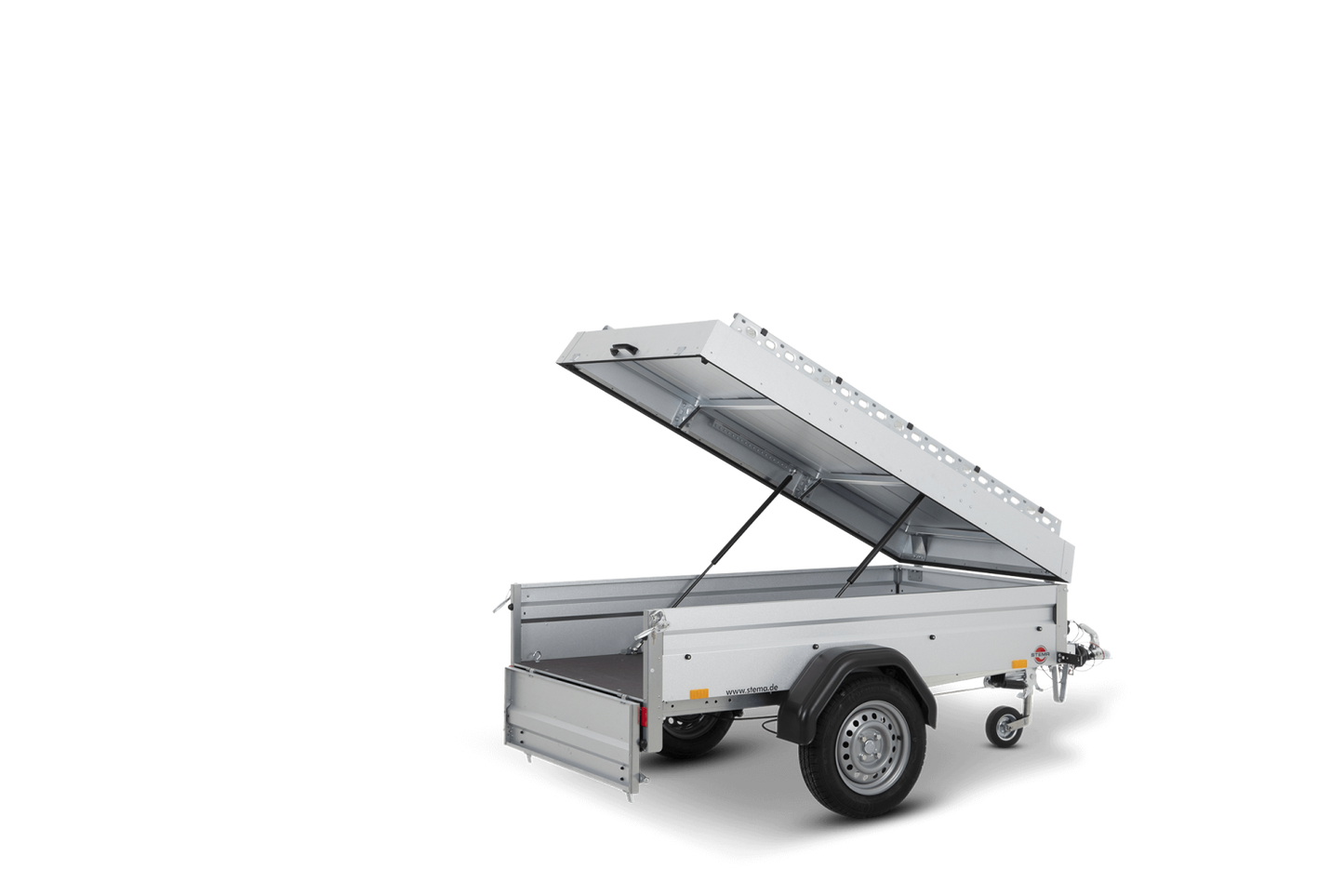Deckelanhänger Deckel verstärkt 750 kg Tieflader von STEMA - Nutzmaß (L × B): 201 × 108 cm