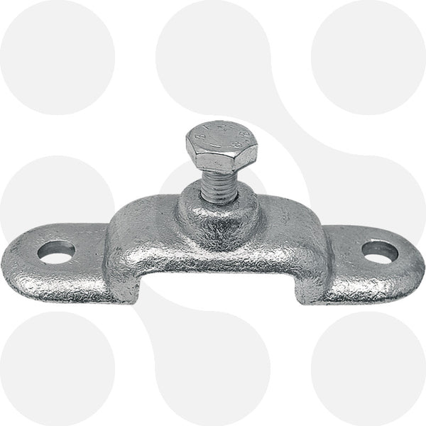 Rungenhalter 10 × 40 mm verzinkt mit Schraube