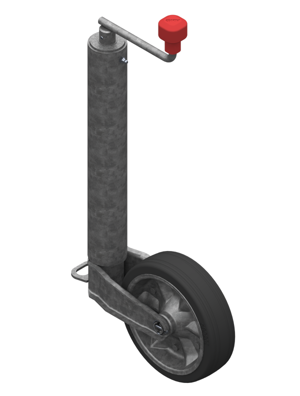 AL-KO Stützrad Ø 60 mm 500 kg starr, Rad 200 × 50 mm Vollgummi