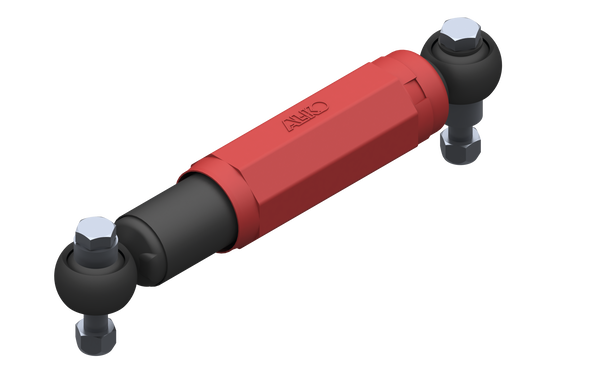 AL-KO Octagon PLUS Achsstoßdämpfer rot, Einzelachse bis 2.000 kg, Tandem bis 3.500 kg
