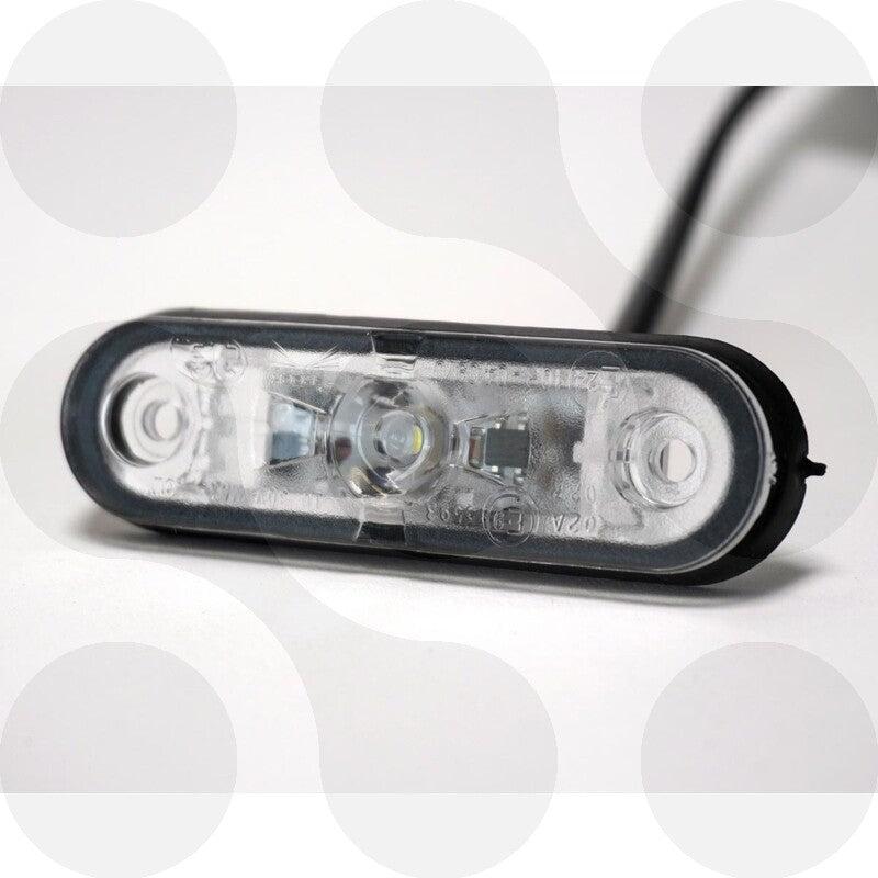 Aspöck Posipoint II LED Positionsleuchte weiß 12/24 V