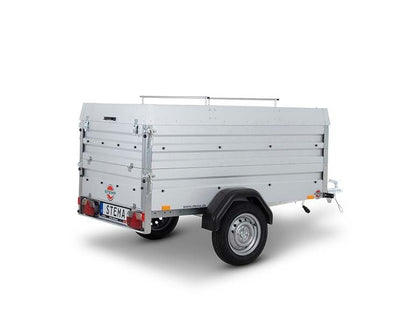 Deckelanhänger 750 kg Tieflader von STEMA - Nutzmaß (L × B): 201 × 108 cm