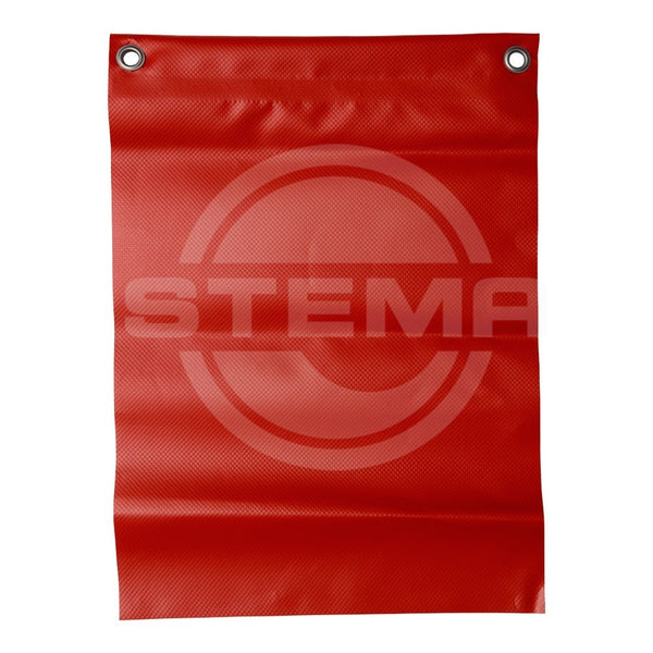 Warnwimpel in Rot