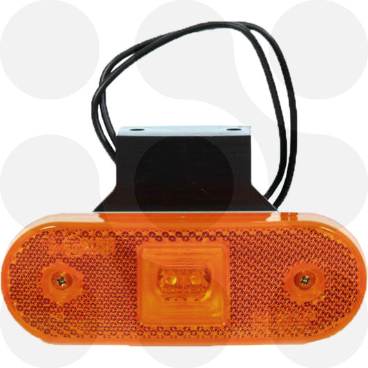 Master's Best LED Seitenmarkierungsleuchte gelb 12/24 V mit Winkelhalter