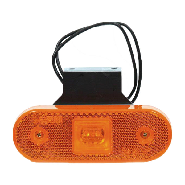 Master's Best LED Seitenmarkierungsleuchte gelb 12/24 V mit Winkelhalter