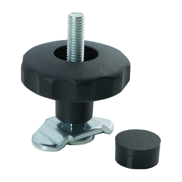 Schraubfitting mit Sterngriff für Airline Zurrschiene