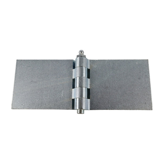 Wagentürscharnier verzinkt mit Schmiernippel 60 × 80 × 6 mm