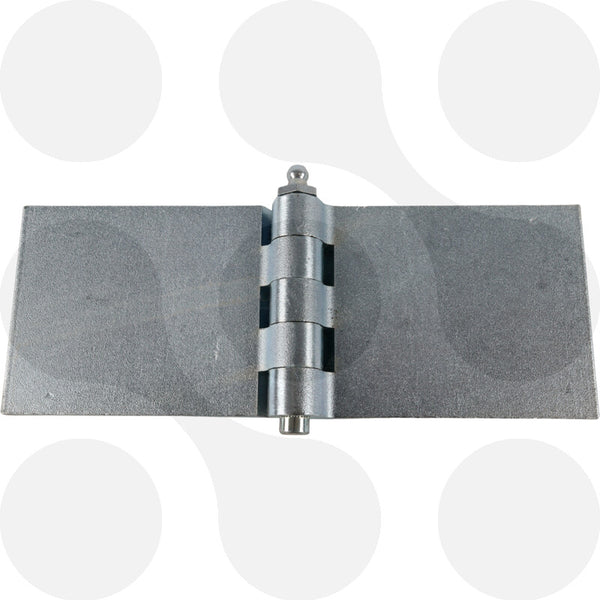 Wagentürscharnier verzinkt mit Schmiernippel 60 × 80 × 6 mm
