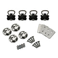 STEMA Zurrset „light" (4 Zurrpunkte) – Airline-S-Line Zurrplatten inkl. Stahl-Fitting, 300 daN