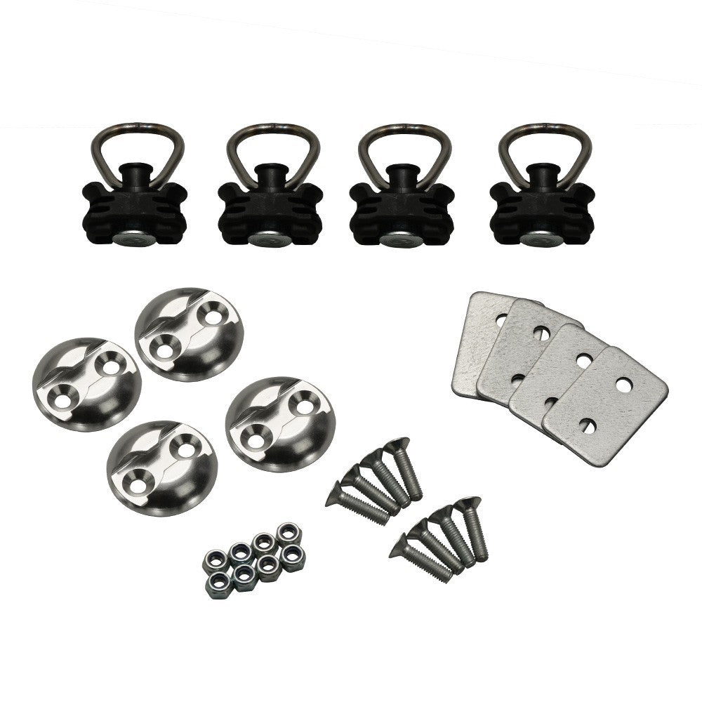 STEMA Zurrset light – Airline S-Line Zurrplatten mit Stahl-Fitting