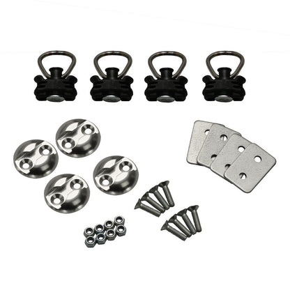 STEMA Zurrset light – Airline S-Line Zurrplatten mit Stahl-Fitting