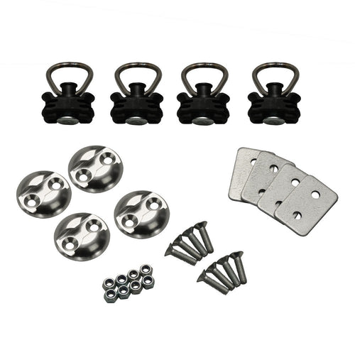 STEMA Zurrset light – Airline S-Line Zurrplatten mit Stahl-Fitting