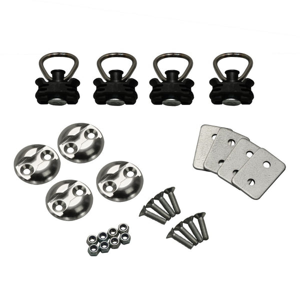 STEMA Zurrset light – Airline S-Line Zurrplatten mit Stahl-Fitting