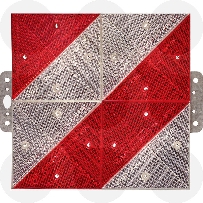 Witte plusguide Parkwarntafel 285 × 285 mm starr
