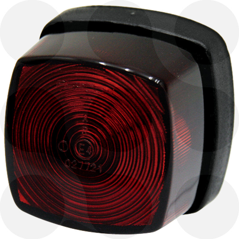 Aspöck Positionsleuchte Squarepoint rot 12 V ohne Rückstrahler