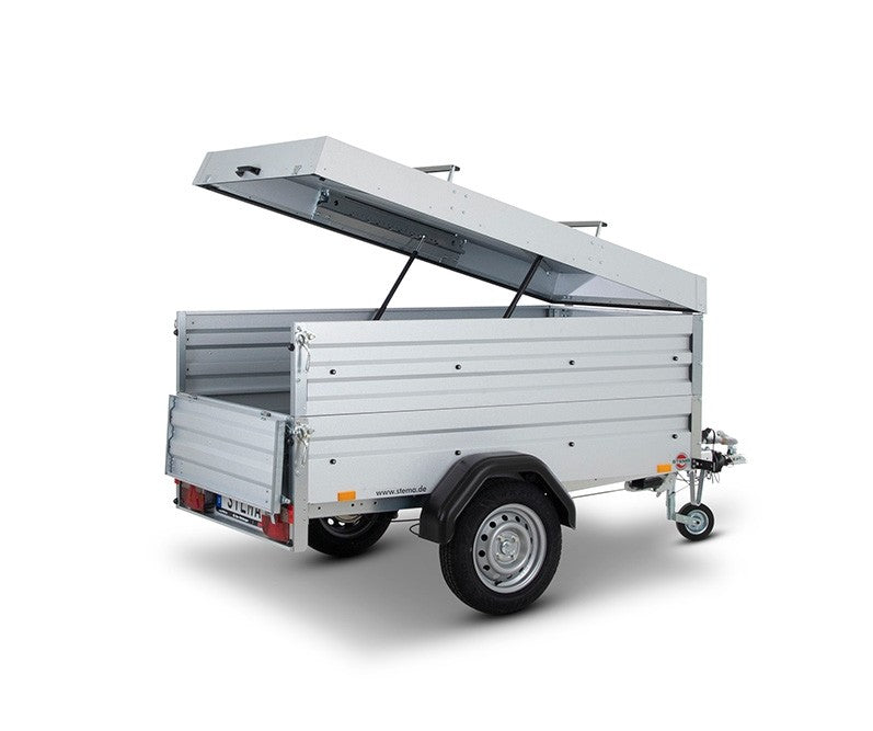 Deckelanhänger 750 kg Tieflader von STEMA - Nutzmaß (L × B): 201 × 108 cm