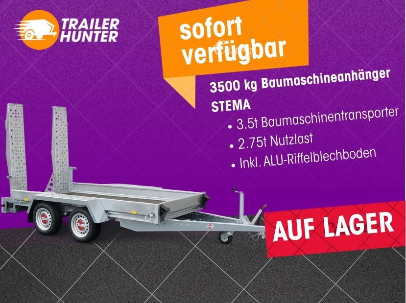 STEMA Baumaschinenanhänger BMAT O2 35-30-17.2 gebraucht, Foto 1