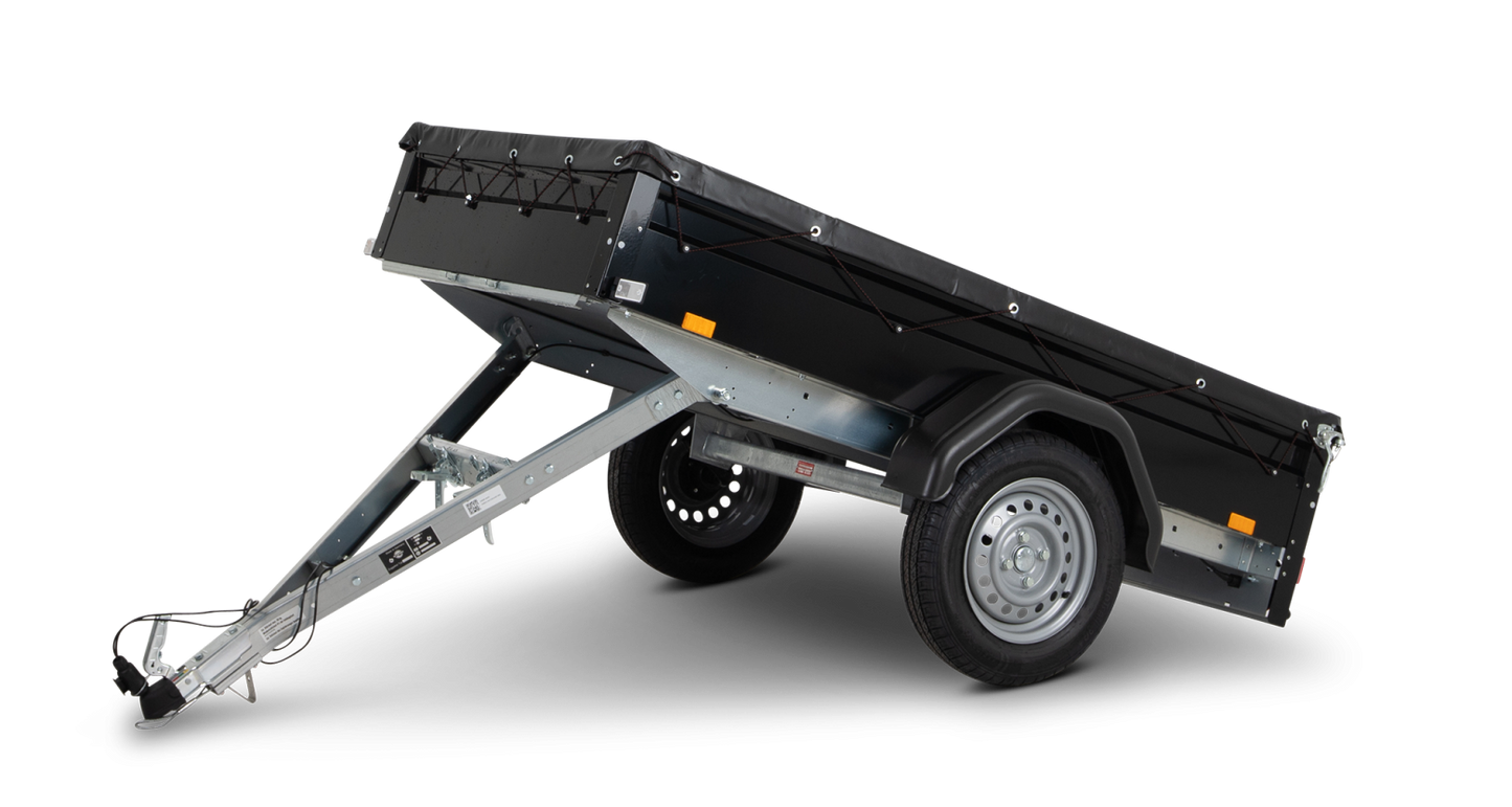 STEMA FT 7.5-20-10.1 Kippdeichsel RAL 9005 - 750 kg Kastenanhänger - Ungebremst