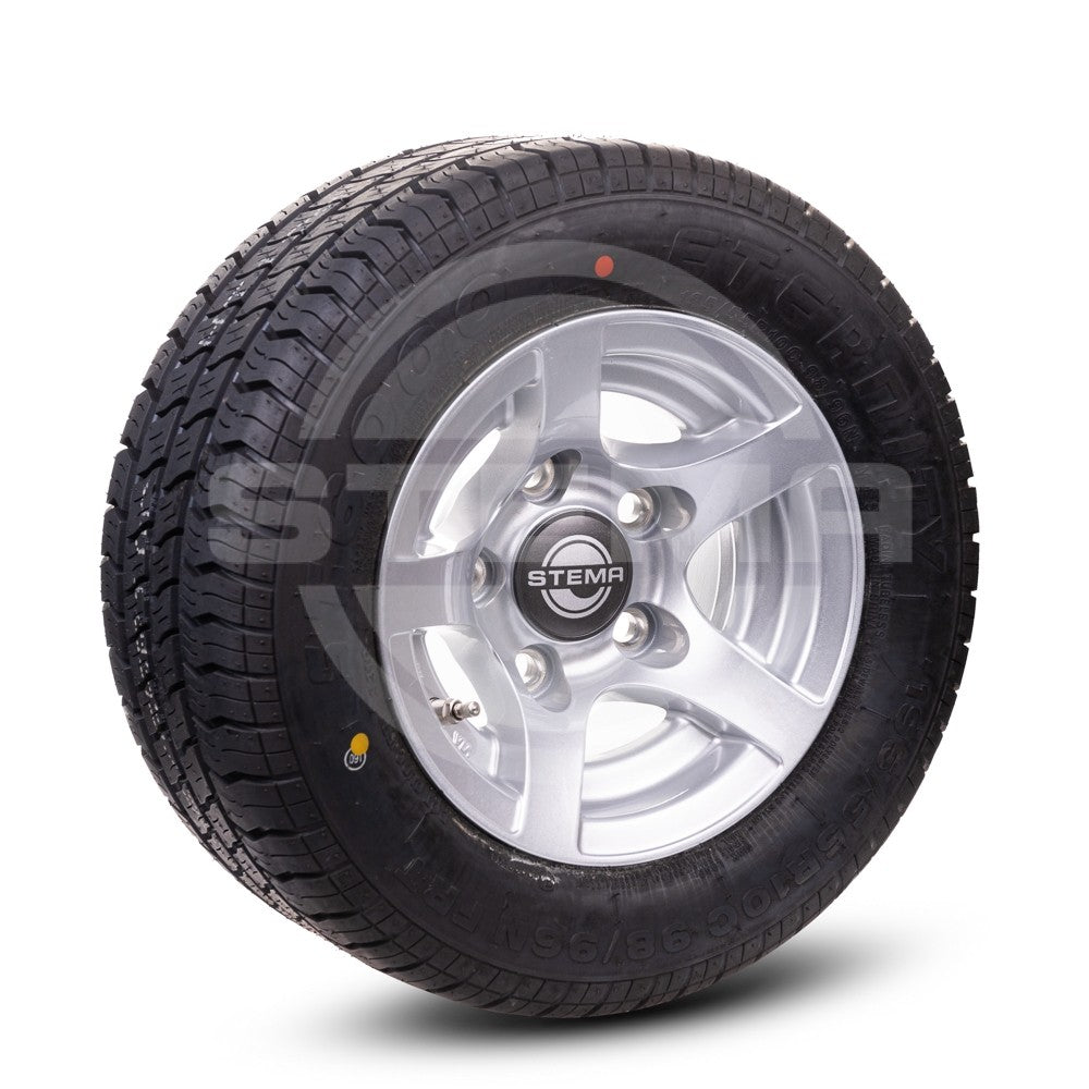 Rad 195/55 R10C 98/96N (5-Loch-Alufelge silber)