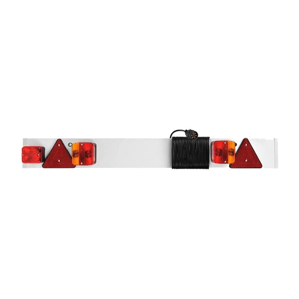 Beleuchtungstafel Bootstrailer 1.375×70×140 mm, Stecker 7-polig