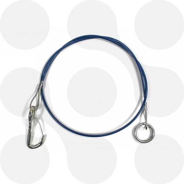 Abreißseil mit Karabinerhaken und Ring 910 mm