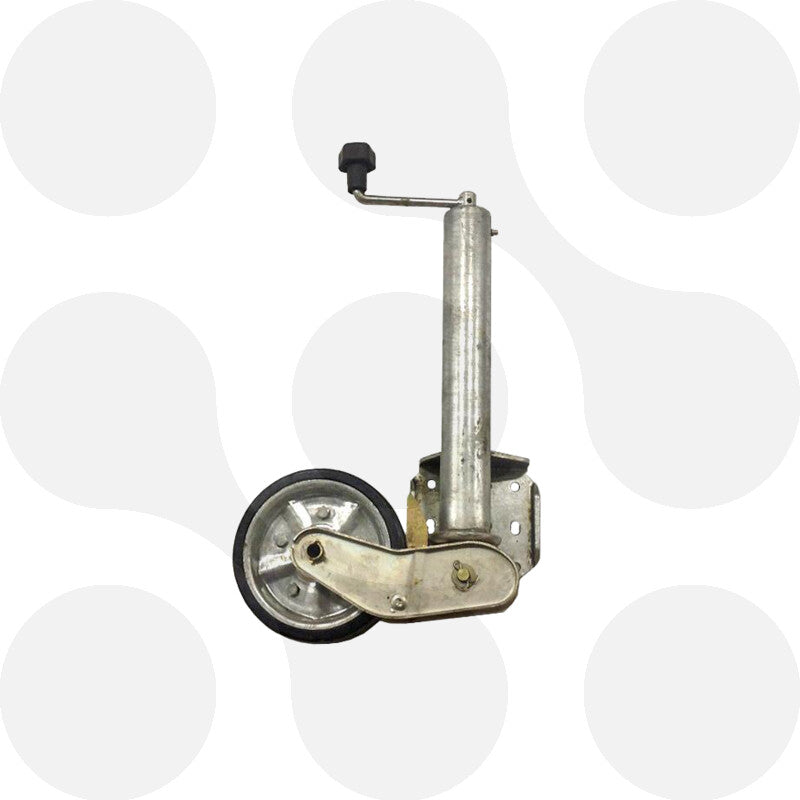 Stützrad automatisch klappbar 500 kg mit Flansch