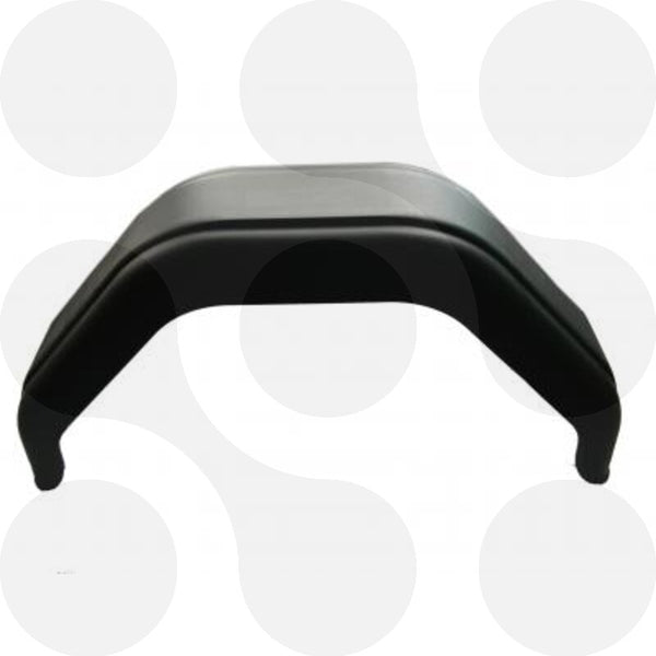 Kotflügel Kunststoff schwarz B 180 × L 1090 mm