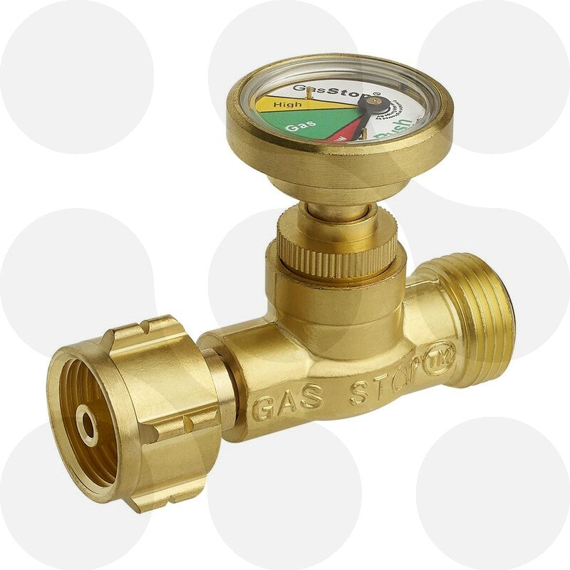 GasStop Notschlussarmatur für Propangasflaschen DE 21,8 mm
