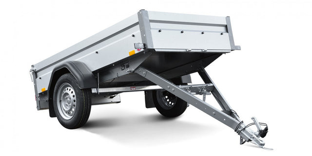 Kastenanhänger 750 kg Tieflader mit Kippdeichsel von STEMA - Nutzmaß (L × B): 201 × 108 cm