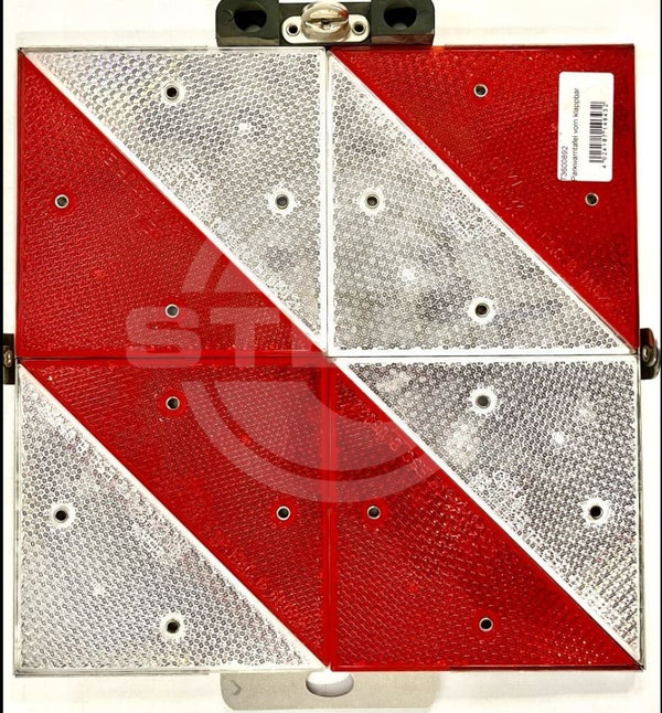 Parkwarntafel hinten rechts, vorn links, klappbar, Reflektor