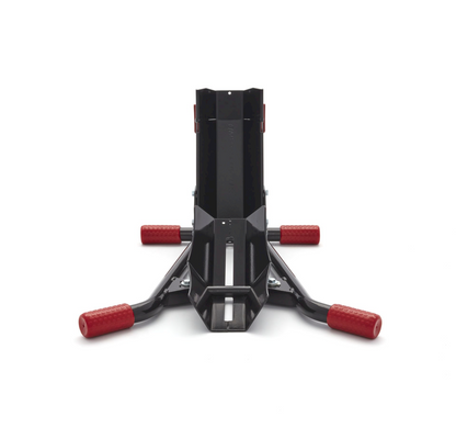 ACEBIKES Kurze Motorradstandschiene mit Wippe – SteadyStand für Reifen 90-130 mm, 15-19 Zoll