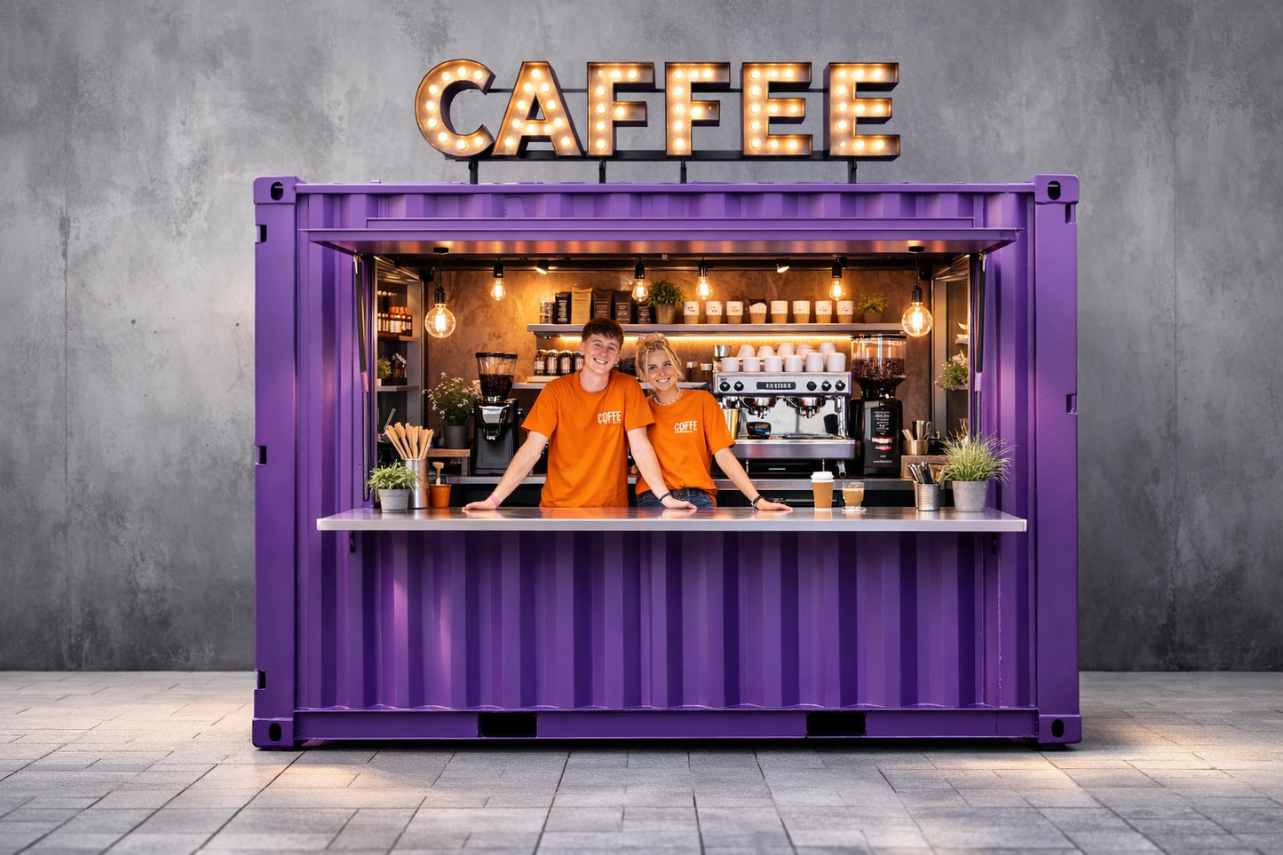 Containeranhänger 3.500 kg zwei 1.800 kg Achsen von VLEMMIX - 10 FT Container