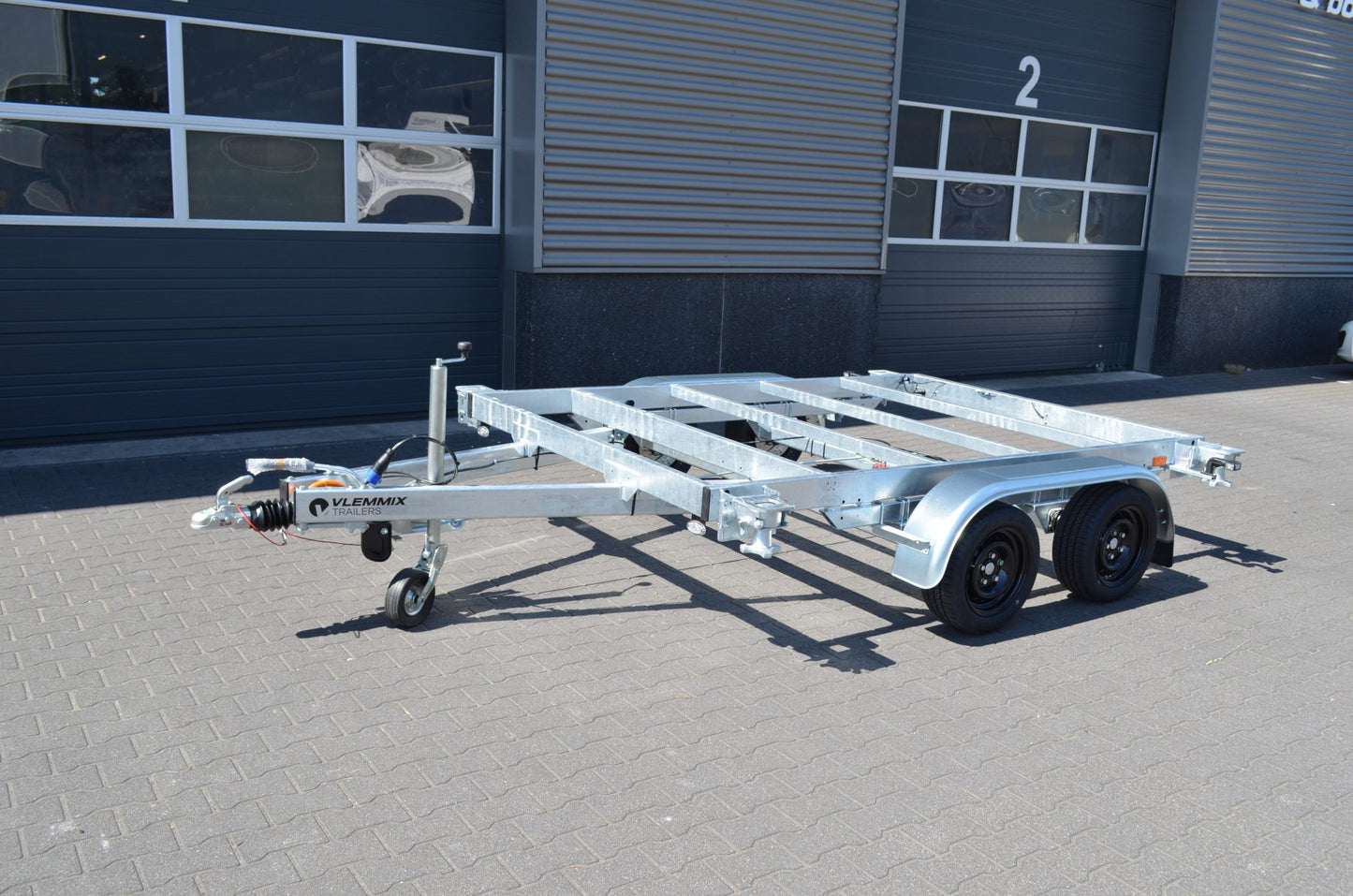 Containeranhänger 3.500 kg zwei 1.800 kg Achsen von VLEMMIX - 10 FT Container