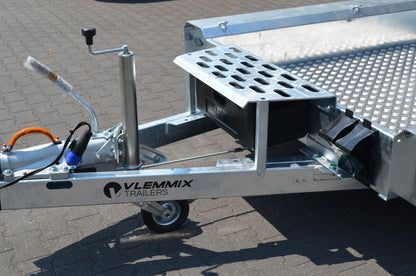 Baumaschinenanhänger 3.000 kg zwei Achser von VLEMMIX - Nutzmaß (L × B): 480 × 180 cm