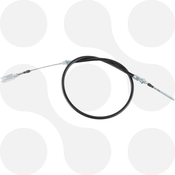 AL-KO Bremsseilzug Seil 1290 mm, Hülle 910 mm, Gabelkopf / M8, für BPW ZAV 2,7-4