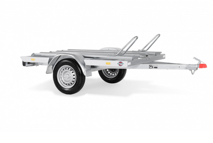 STEMA MT 750 BS2 Motorradtransporter – für bis zu 2 Motorräder, inkl. Auffahrrampe, 750 kg ungebremst