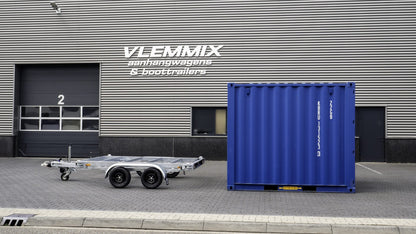 Containeranhänger 3.500 kg zwei 1.800 kg Achsen von VLEMMIX - 10 FT Container