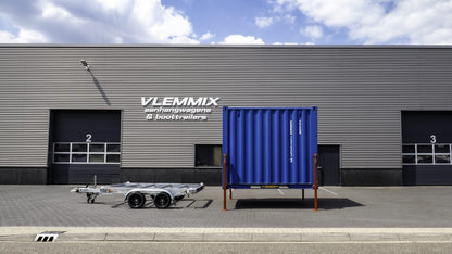 Containeranhänger 3.500 kg zwei 1.800 kg Achsen von VLEMMIX - 10 FT Container
